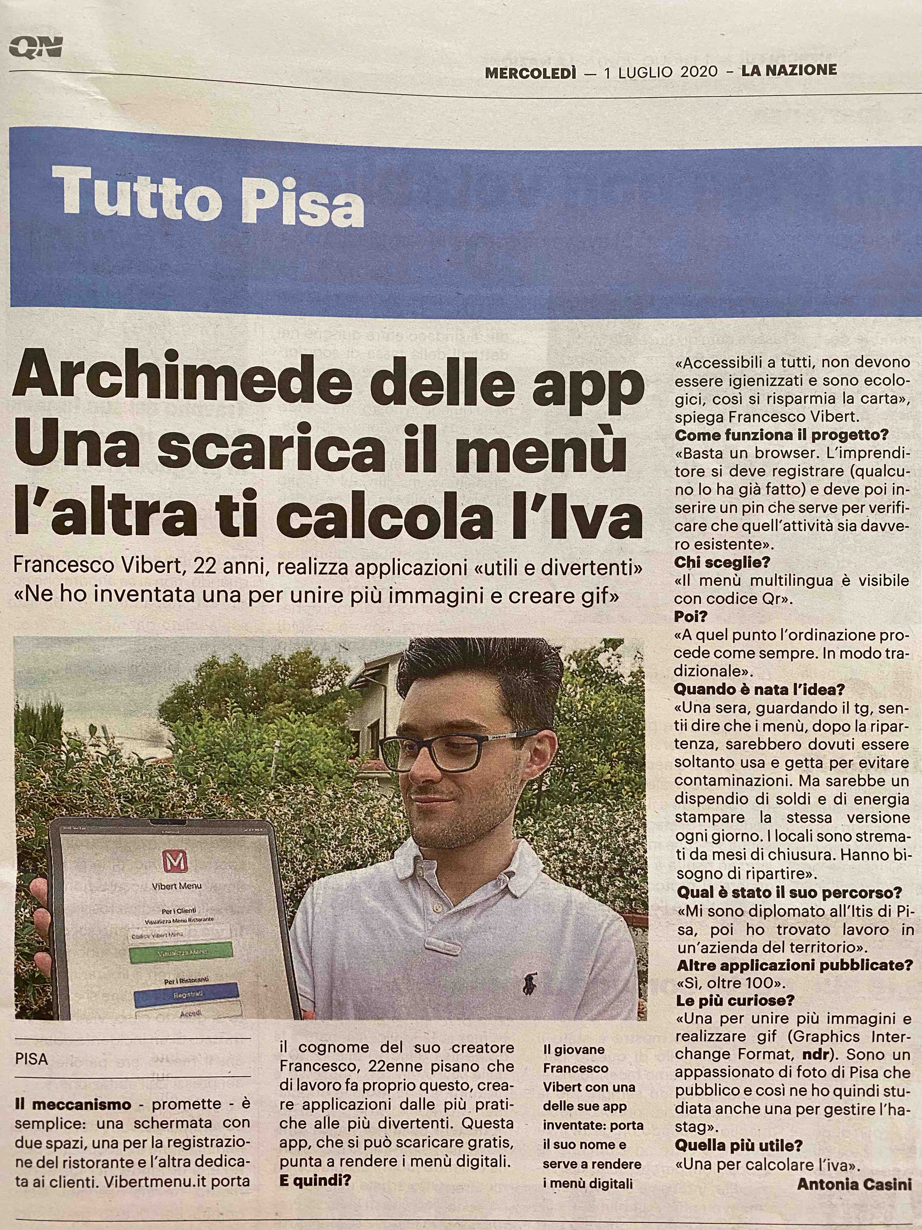 vibert-menu-articolo-giornale-la-nazione-pisa-cronaca-archimede-delle-app-una-scarica-il-menu-l-altra-ti-calcola-l-iva