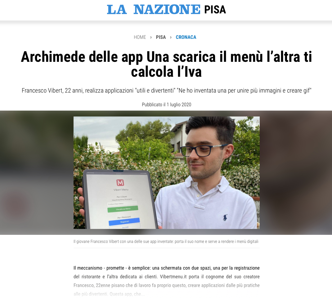 vibert-menu-articolo-online-la-nazione-pisa-cronaca-archimede-delle-app-una-scarica-il-menu-l-altra-ti-calcola-l-iva